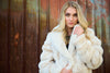 H&F Luxurious Faux Fur Coat - Cream