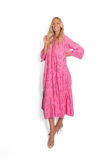 The Italian Closet: Bryony Dress - Hot Pink
