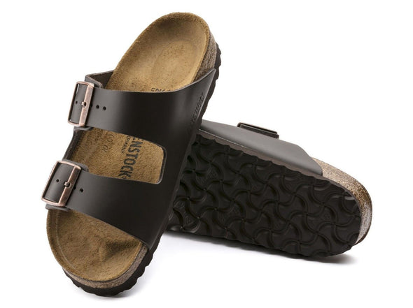 Birkenstock Unisex Arizona Sandal - Smooth  Leather Dark Brown