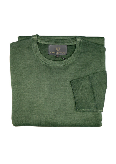 Cutler & Co 100% Merino Wool Dylan Sweater - Fern