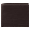 Rustic Leather Men's Removable Bi-Fold Wallet - Brown