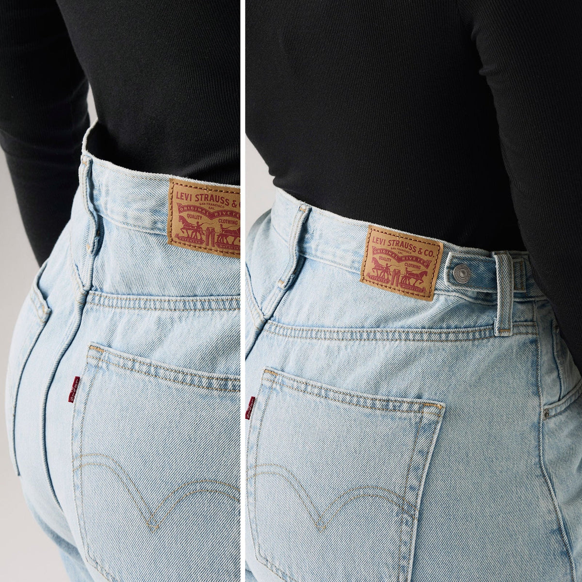 Levi's® Women's Cinch Barrel Jeans - 'Abraided Art' Light Wash