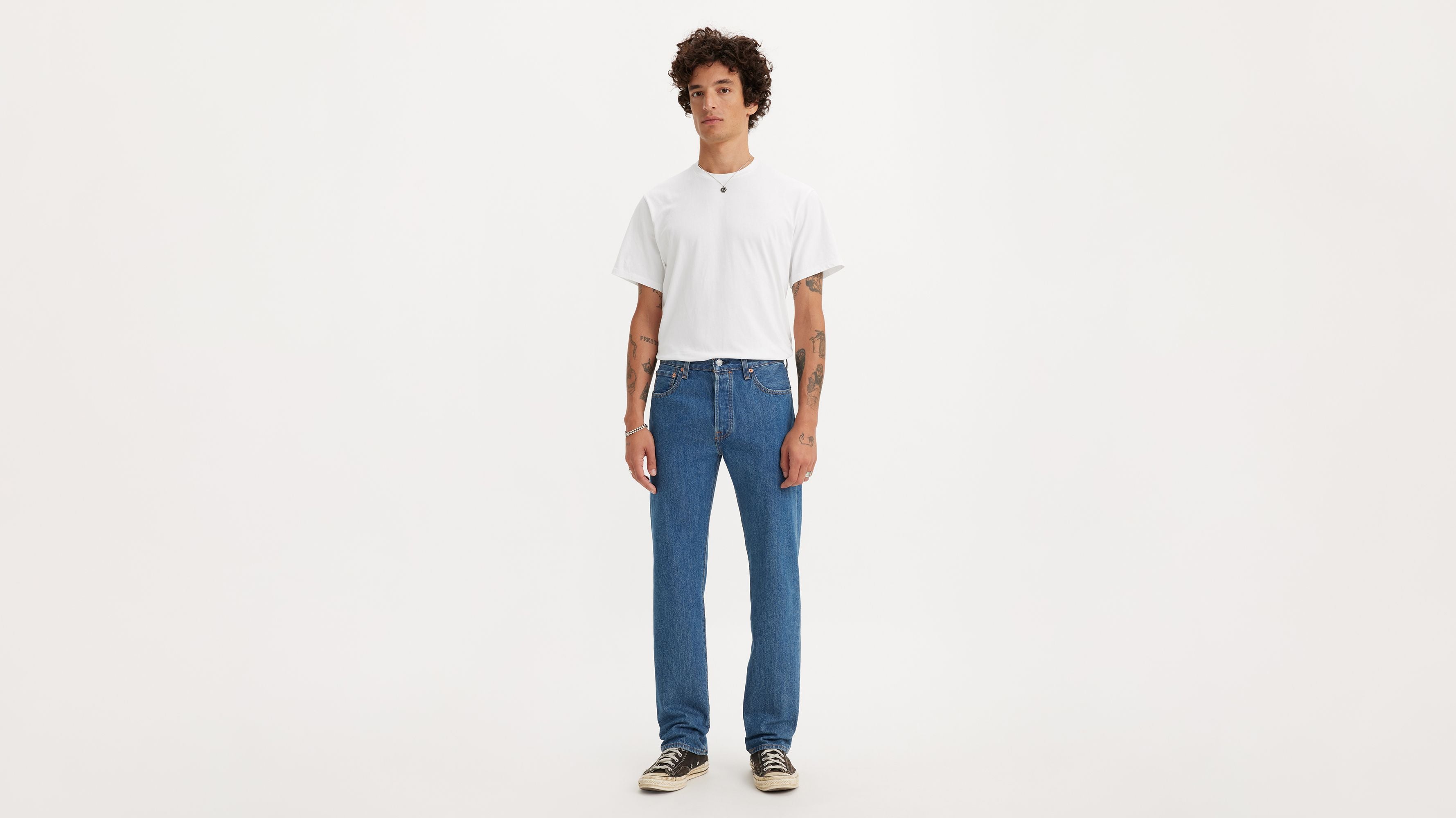Levi's 501 Original Fit Jean - Medium Stonewash