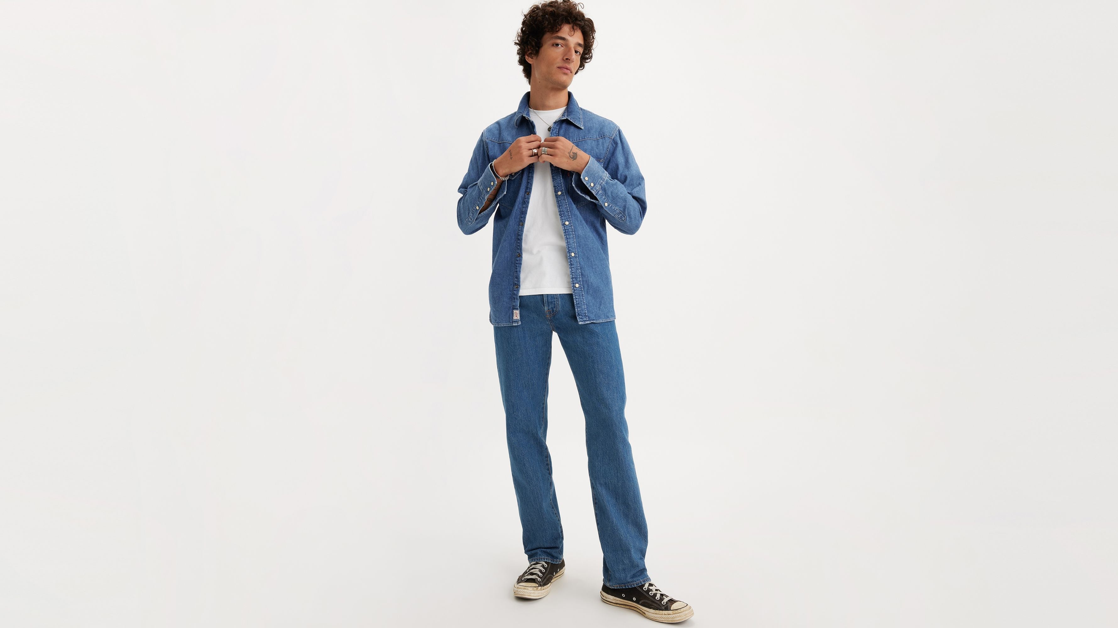 Levi's 501 Original Fit Jean - Medium Stonewash