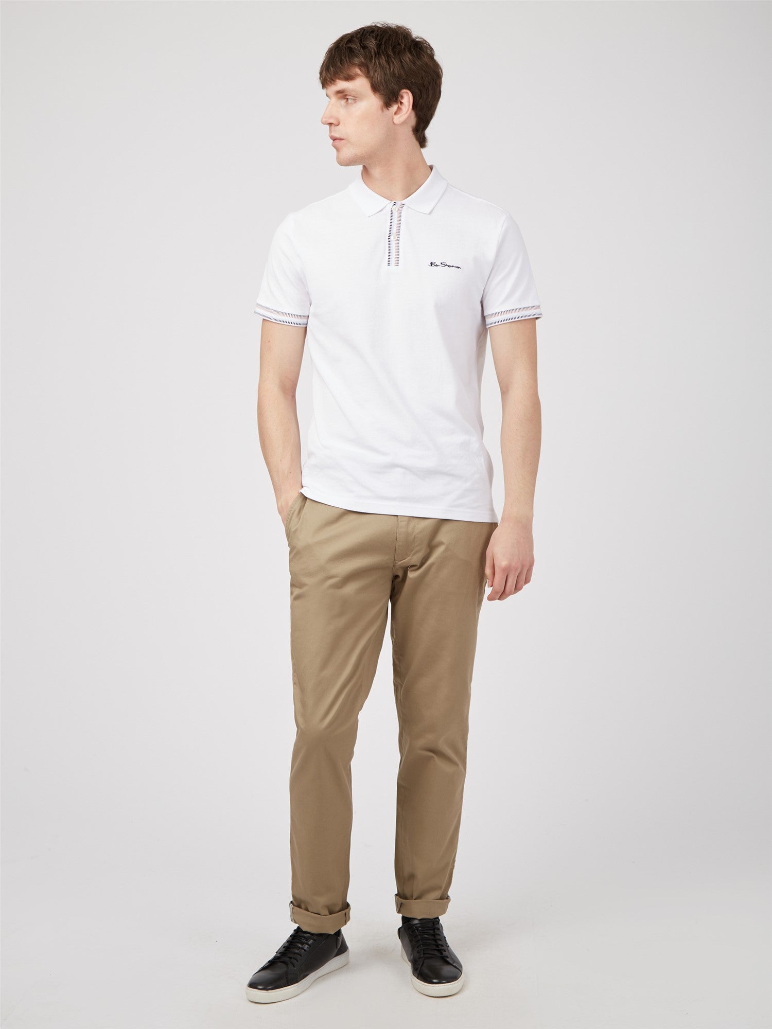 Ben Sherman Slim Stretch Chino - Stone
