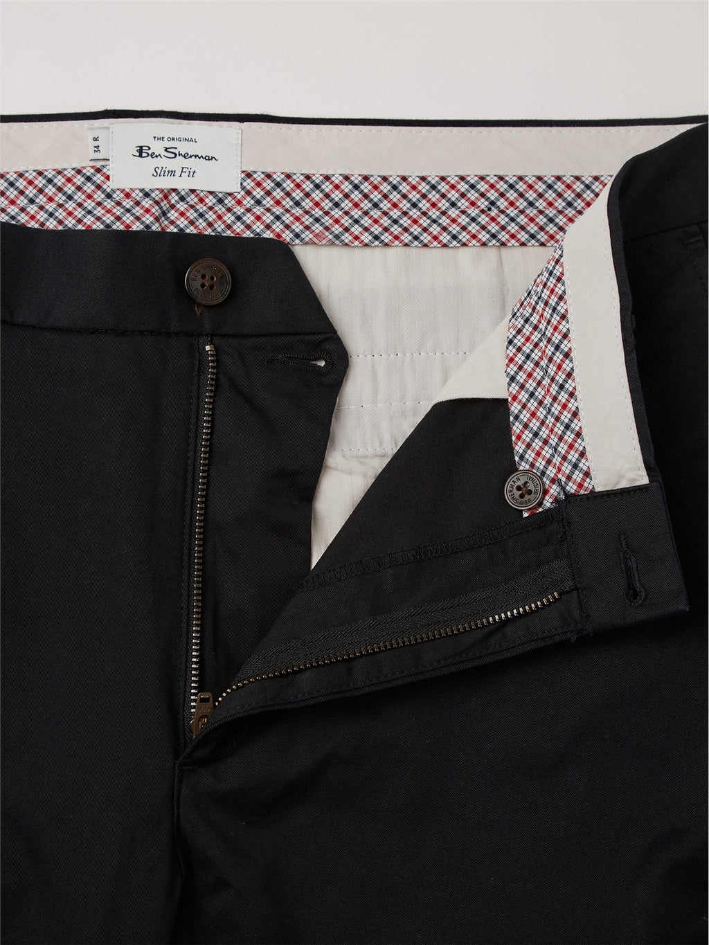 Ben Sherman Slim Stretch Chino - Black