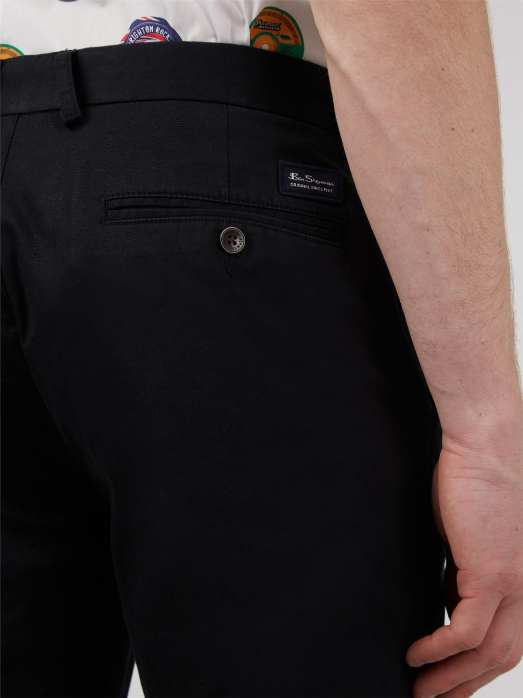Ben Sherman Slim Stretch Chino - Black