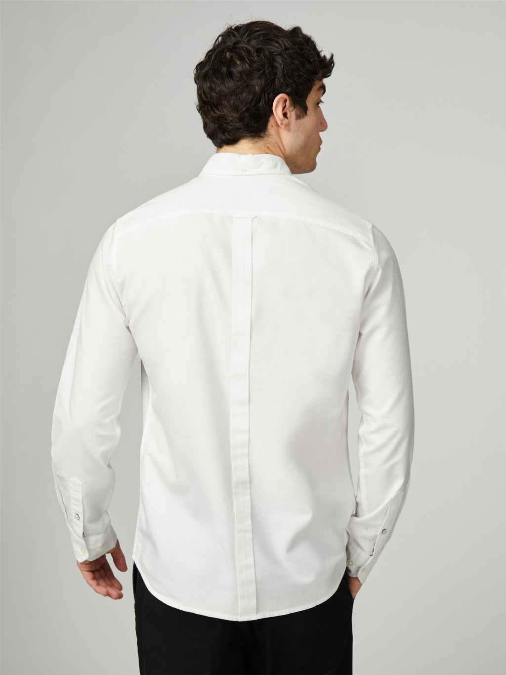 Ben Sherman Oxford Long Sleeve Shirt - White