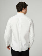 Ben Sherman Oxford Long Sleeve Shirt - White