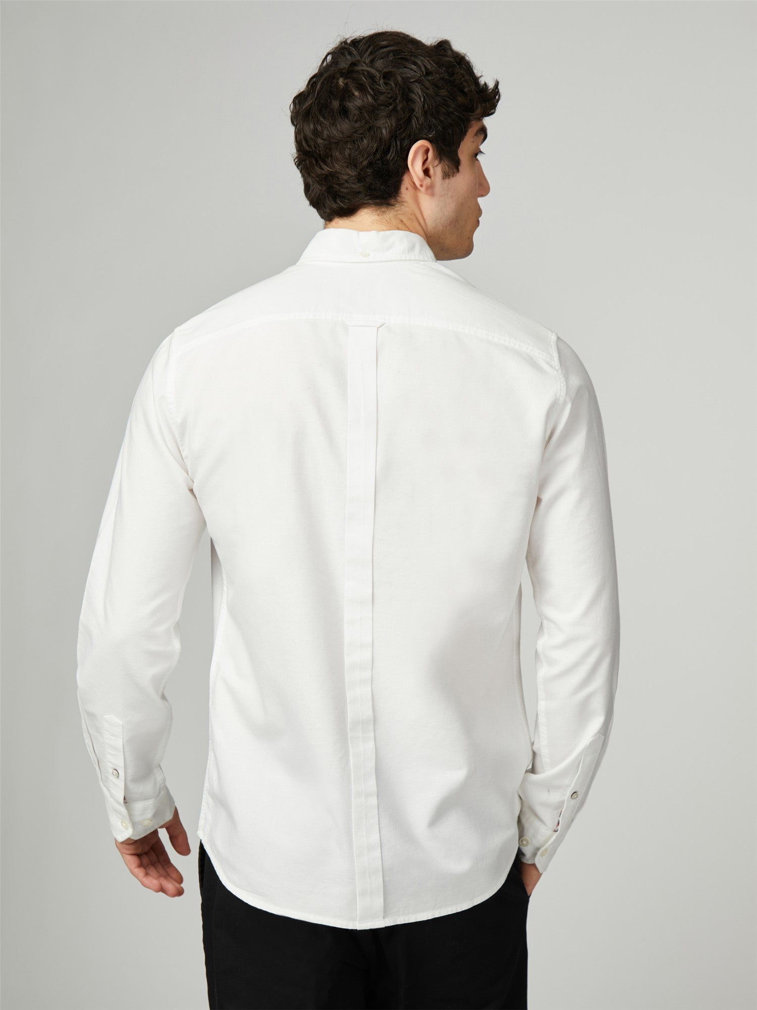 Ben Sherman Oxford Long Sleeve Shirt - White