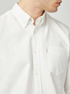 Ben Sherman Oxford Long Sleeve Shirt - White