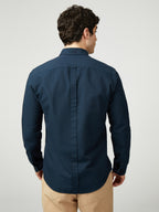 Ben Sherman Long Sleeve Shirt: Signature Oxford - Navy