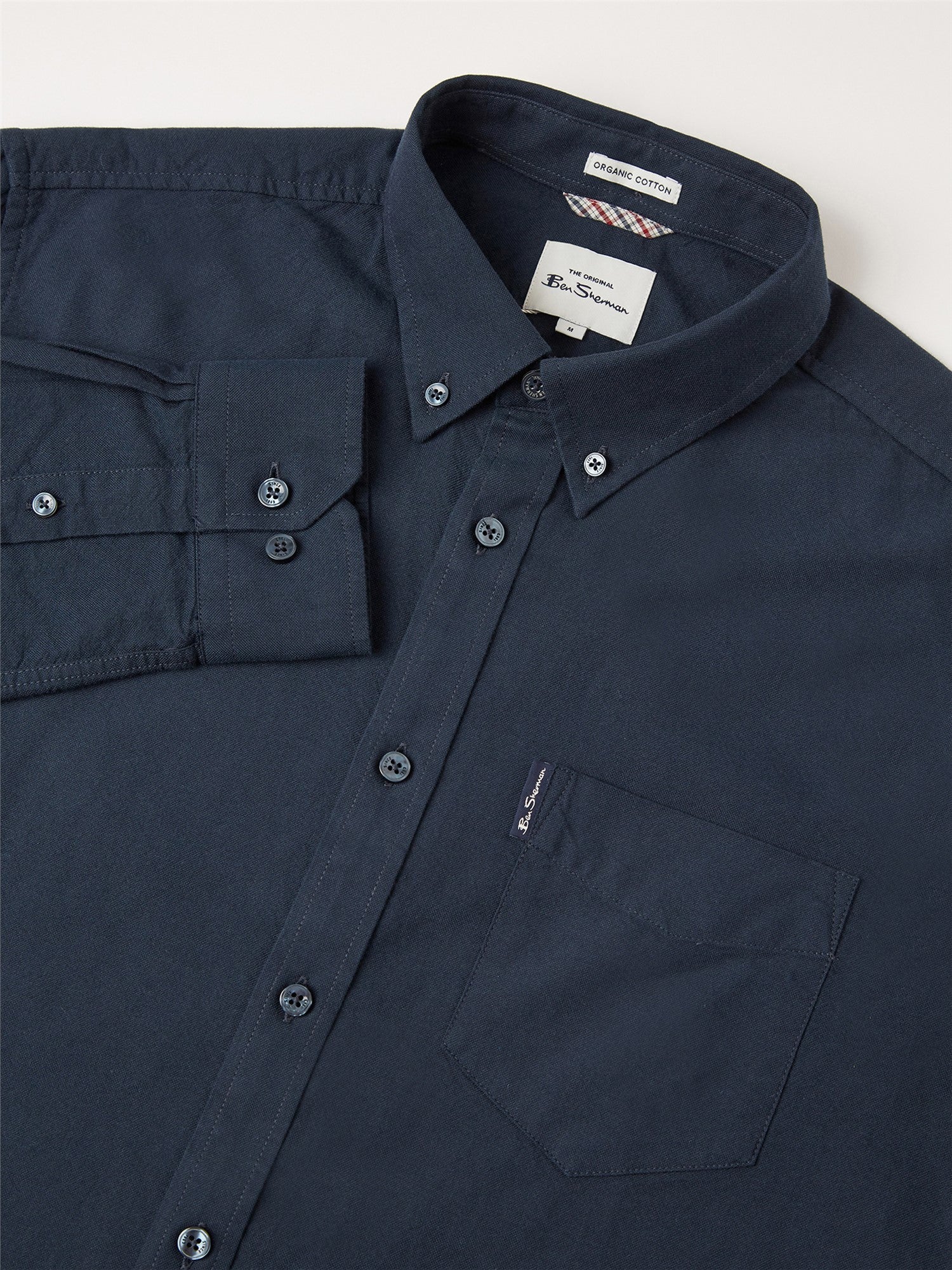 Ben Sherman Long Sleeve Shirt: Signature Oxford - Navy