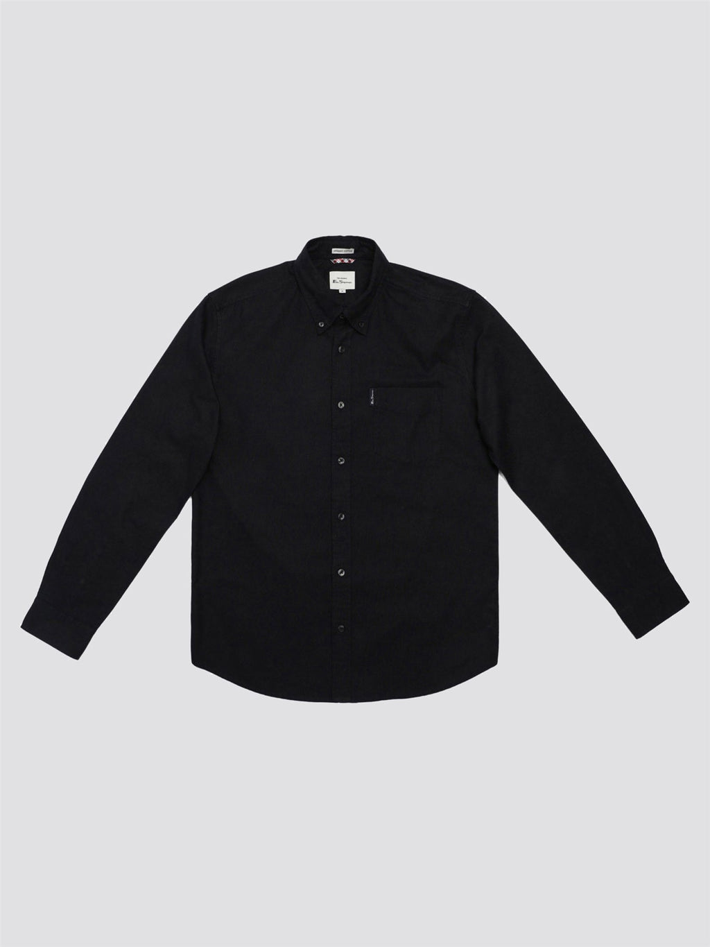 Ben Sherman Oxford Long Sleeve Shirt - Black Barley