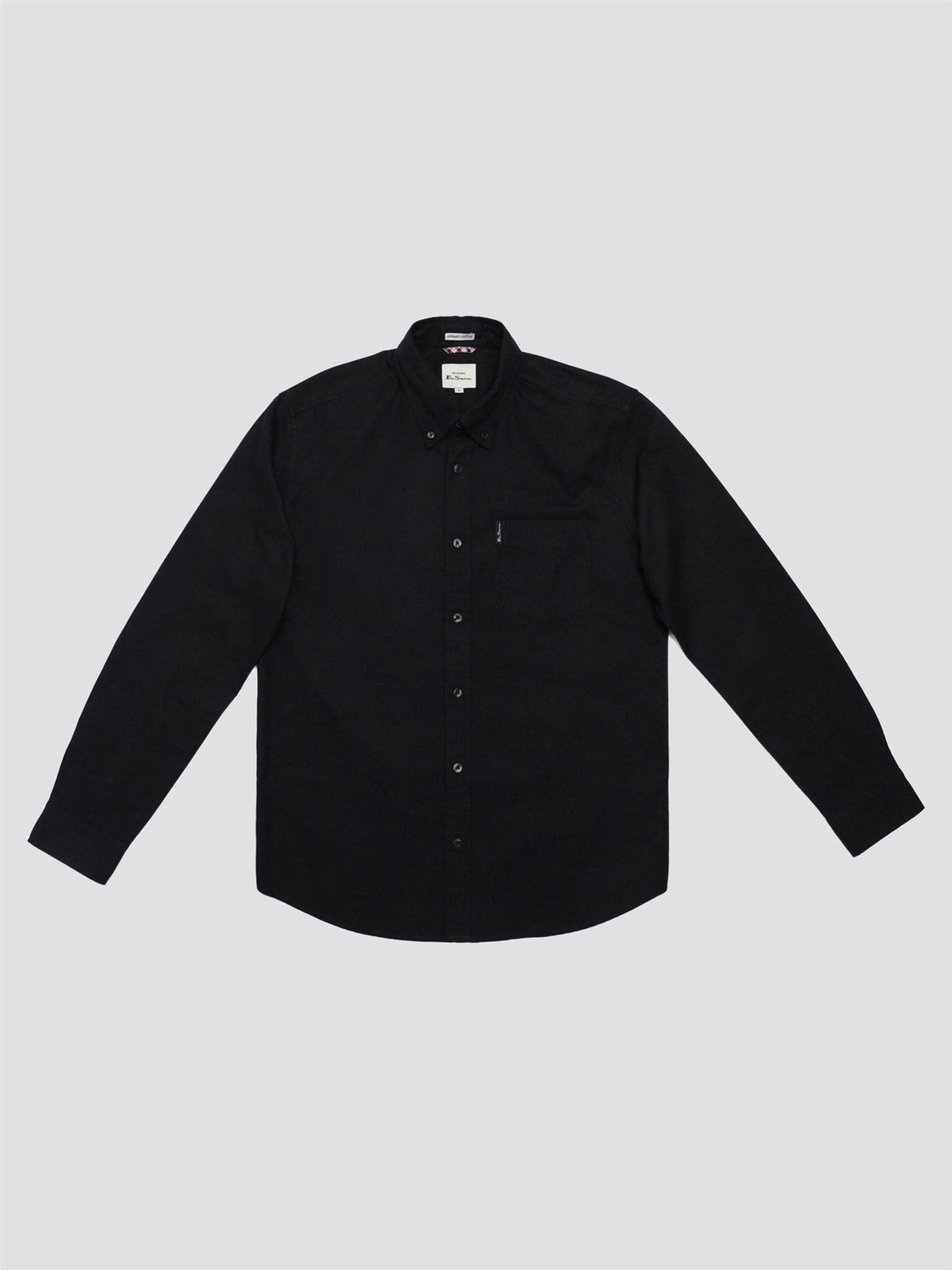 Ben Sherman Oxford Long Sleeve Shirt - Black Barley