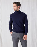 Wanaka Roll Neck Merino - Navy