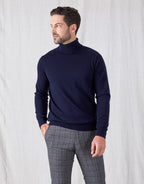 Wanaka Roll Neck Merino - Navy
