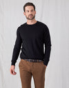 Naseby Crew Neck Merino - Black