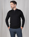 Mataura 1/4 Zip Merino - Black