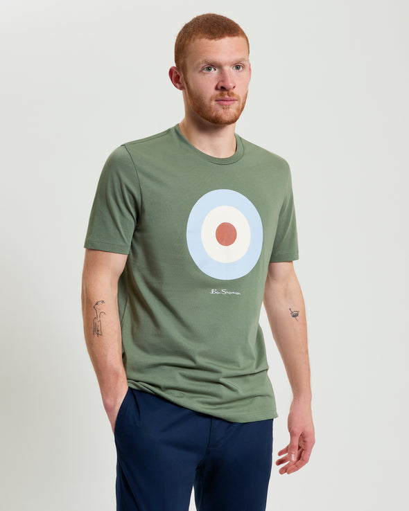 Ben Sherman Signature  Target T-Shirt - Pale Khaki