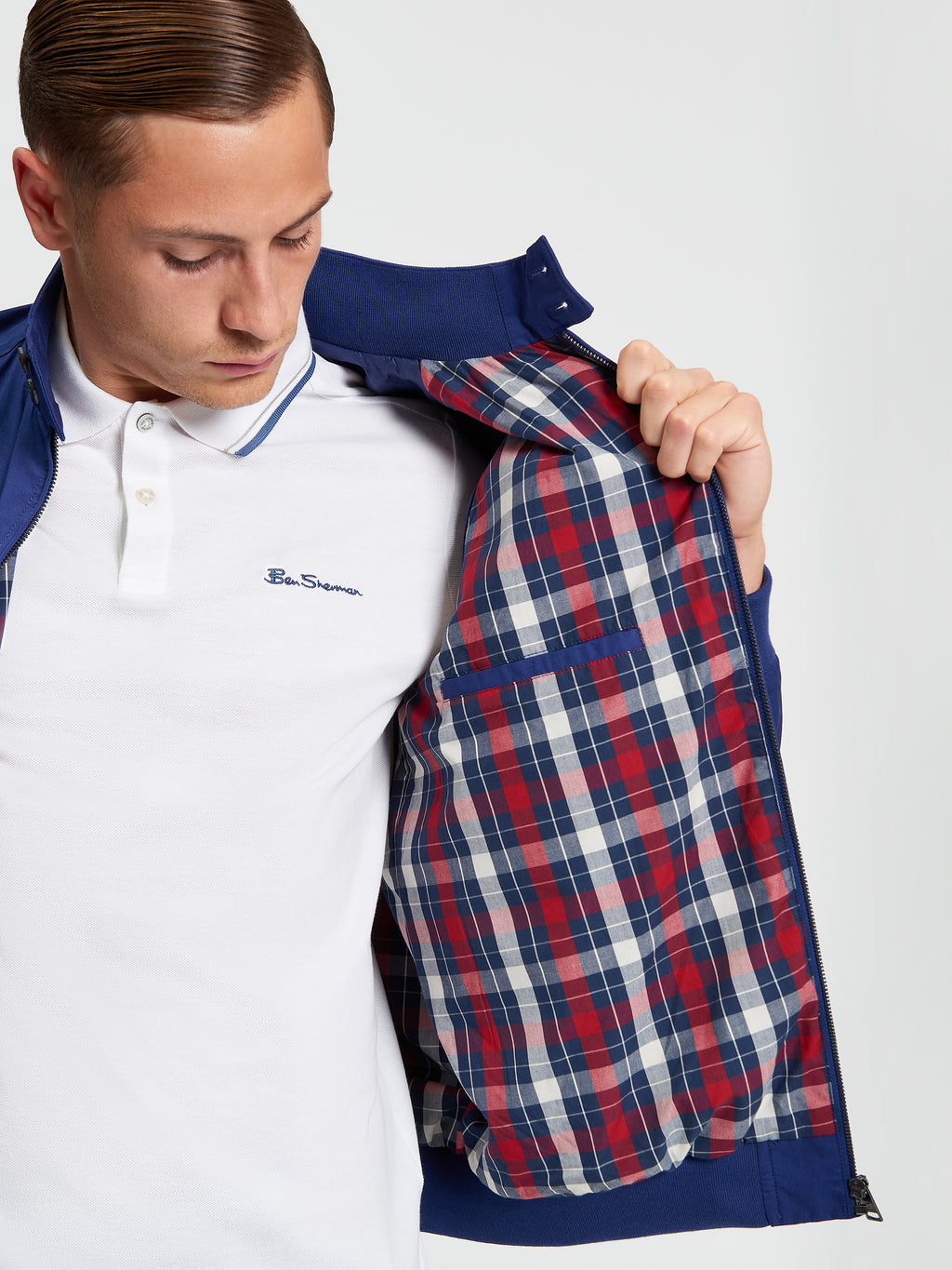 Ben Sherman Harrington Jacket - Persian Blue