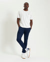 Ben Sherman Textured Vertical Stripe Tee - Snow White