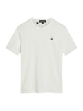 Ben Sherman Textured Vertical Stripe Tee - Snow White