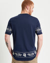 Ben Sherman Border Print Tee - Dark Navy