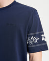 Ben Sherman Border Print Tee - Dark Navy