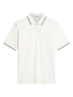 Ben Sherman Chequerboard Texture Polo -  Snow White