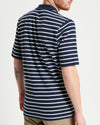Ben Sherman Waffle Stripe polo - Dark Navy