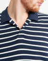 Ben Sherman Waffle Stripe polo - Dark Navy