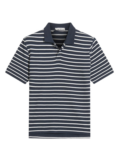 Ben Sherman Waffle Stripe polo - Dark Navy
