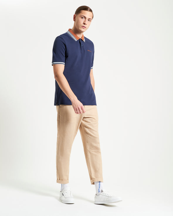 Ben Sherman House Collar Logo Polo - Dark Navy