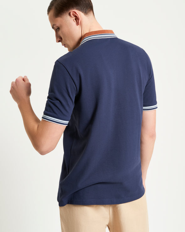Ben Sherman House Collar Logo Polo - Dark Navy