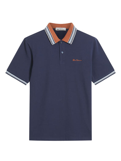 Ben Sherman House Collar Logo Polo - Dark Navy