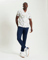 Ben Sherman Short Sleeve Shirt: Brighton To Amalfi Print - Snow White