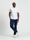 Ben Sherman Short Sleeve Shirt: Oxford - White