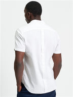 Ben Sherman Short Sleeve Shirt: Oxford - White