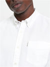 Ben Sherman Short Sleeve Shirt: Oxford - White