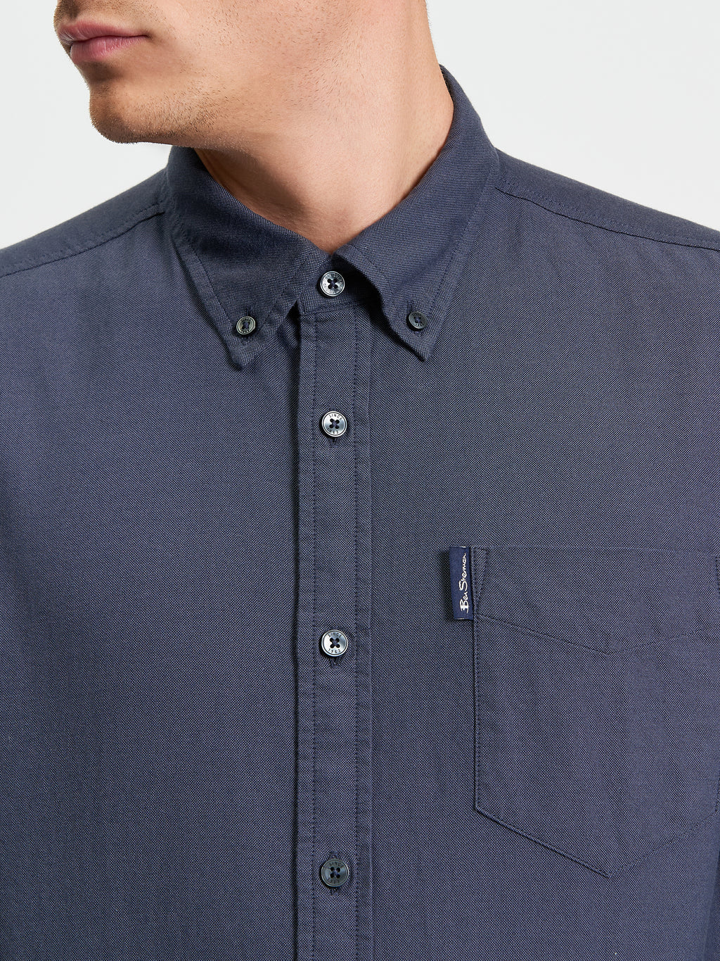 Ben Sherman Oxford Long Sleeve Shirt - Slate