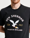 Ben Sherman Brighton Seagull Tee - Black