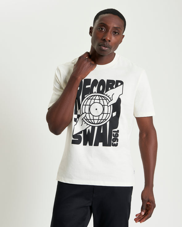 Ben Sherman  Record Swap Tee - Ivory