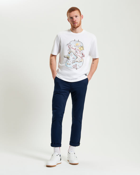 Ben Sherman Amalfi Coast Tee - White