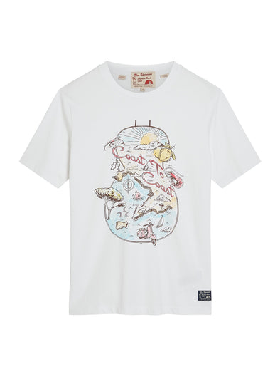 Ben Sherman Amalfi Coast Tee - White