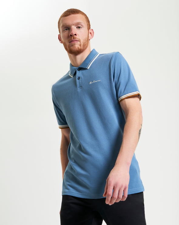 Ben Sherman Signature Pique Polo -  Airforce
