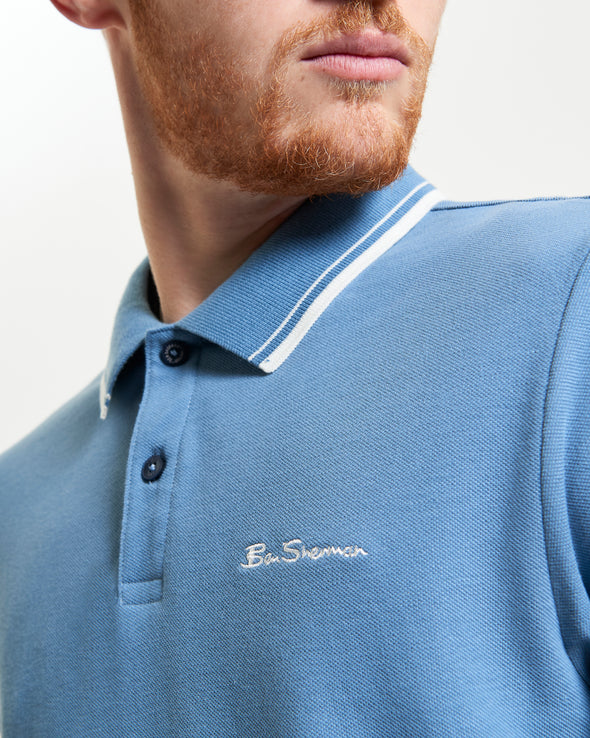 Ben Sherman Signature Pique Polo -  Airforce