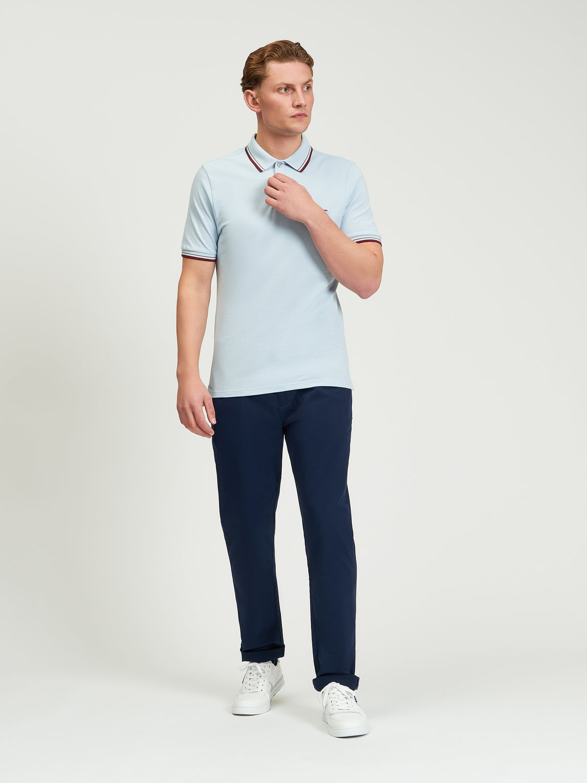 Ben Sherman Signature Pique Polo - Powder Blue