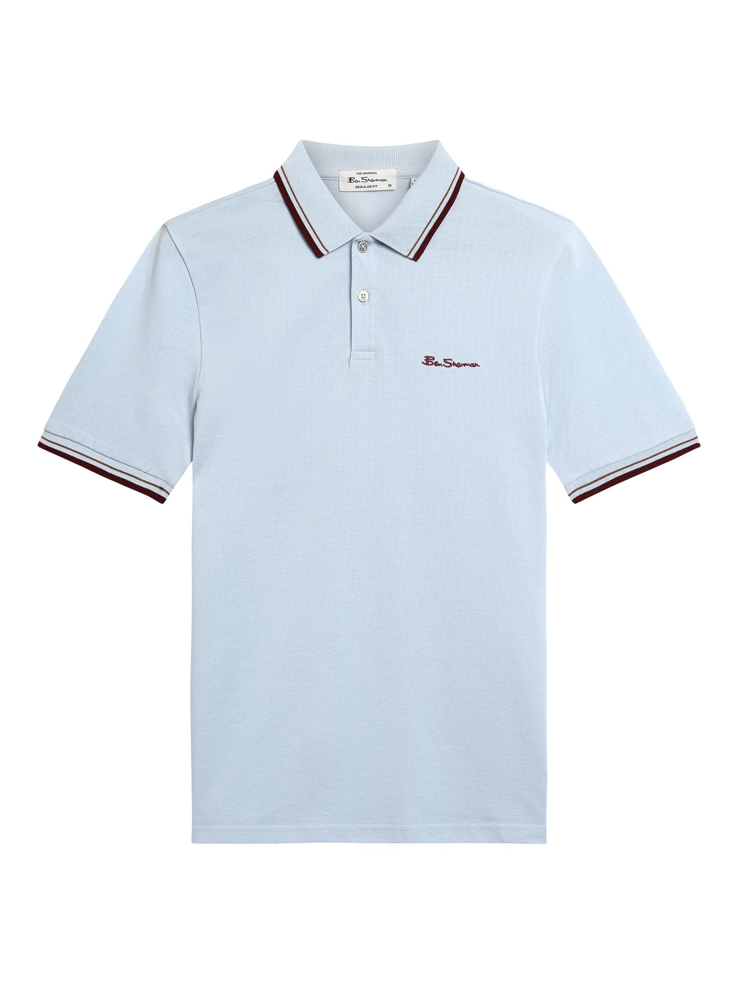Ben Sherman Signature Pique Polo - Powder Blue