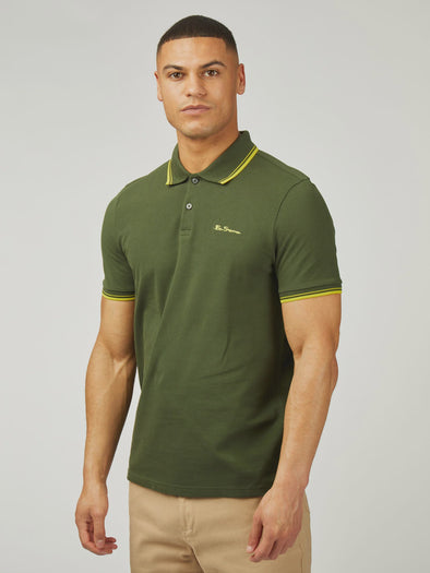 Ben Sherman Signature Pique Polo - Camouflage